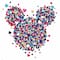 RoomMates Disney Minnie Mouse Heart Confetti Peel & Stick Giant Wall Decals